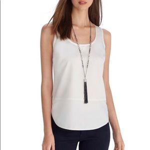 WHBM Sleeveless Top in Winter White